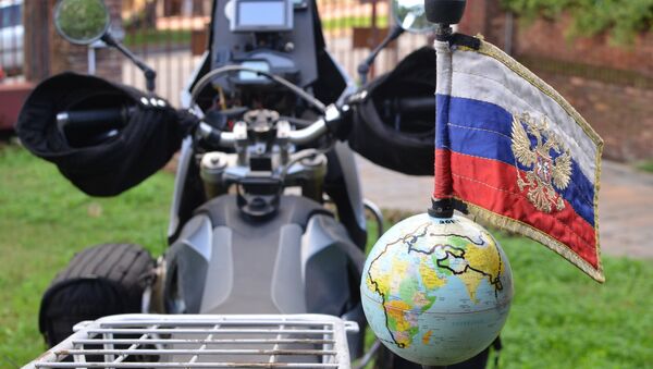 Moto del viajero ruso Oleg Jaritónov - Sputnik Mundo