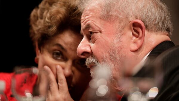 Expresidenta de Brasil, Dilma Rousseff, y expresidente del país, Luiz Inácio Lula da Silva - Sputnik Mundo
