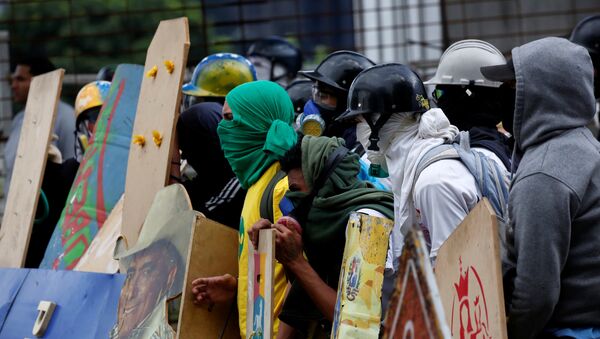 Protesta contra Asamblea Nacional Constituyente en Venezuela - Sputnik Mundo