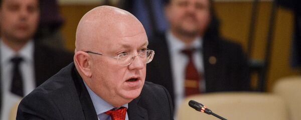 Vasili Nebenzia, el Representante Permanente de Rusia ante las Naciones Unidas en Nueva York, EEUU, y el Representante de Rusia ante el Consejo de Seguridad de la ONU Vasili Nebenzia, el Representante Permanente de Rusia ante las Naciones Unidas en Nueva York, EEUU, y el Representante de Rusia ante el Consejo de Seguridad de la ONU - Sputnik Mundo
