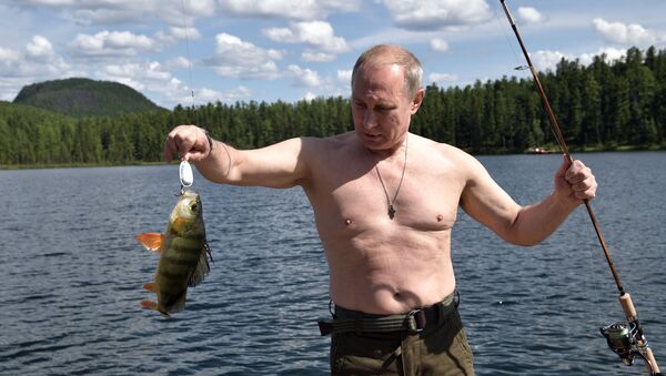 Президент РФ В. Путин провел отпуск в Республике Тыва - Sputnik Mundo