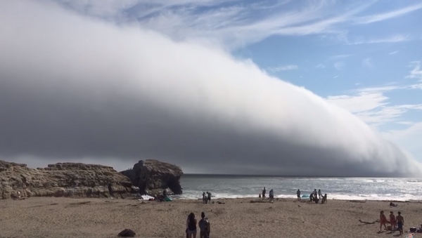 Es el fin del mundo: nube apocalíptica asusta a los bañistas de California - Sputnik Mundo