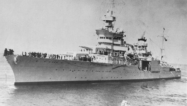 El buque USS Indianapolis (archivo) - Sputnik Mundo