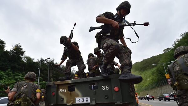 Soldados surcoreanos durante el Ulchi Freedom Guardian - Sputnik Mundo