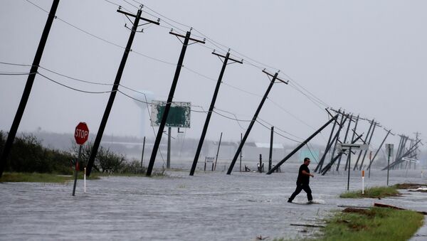 Consecuencias del huracán Harvey en Texas, EEUU - Sputnik Mundo
