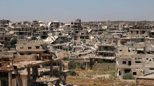 Edificios destruidos en Deraa, Siria (archivo) - Sputnik Mundo