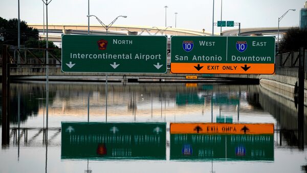 Consecuencias del huracán Harvey en Houston, EEUU - Sputnik Mundo