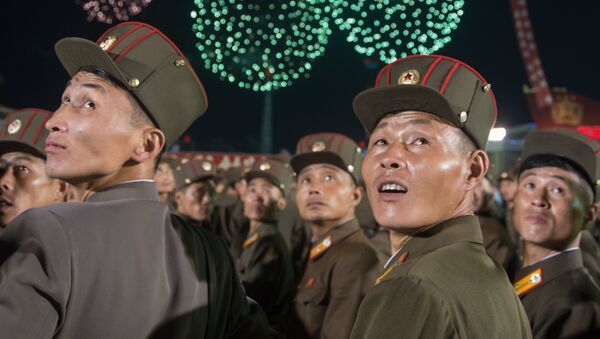 Las celebraciones en Pyongyang tras el exitoso ensayo de la bomba de hidrógeno, Corea del Norte, 6 de septiembre de 2017 - Sputnik Mundo