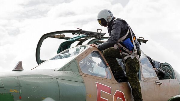 Un piloto ruso en Siria (archivo) - Sputnik Mundo