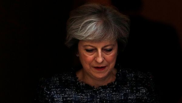 Theresa May,  primera ministra británica (archivo) - Sputnik Mundo