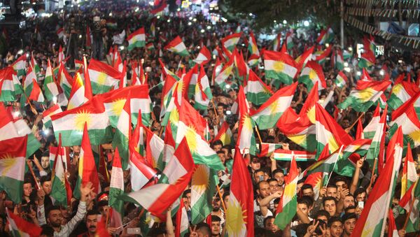 Partidarios del referéndum en el Kurdistán iraquí (archivo) - Sputnik Mundo