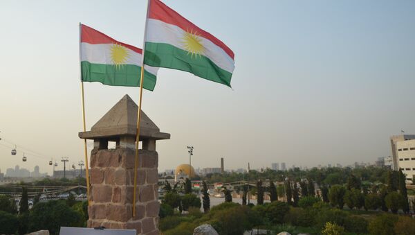 Las banderas del Kurdistán iraquí - Sputnik Mundo