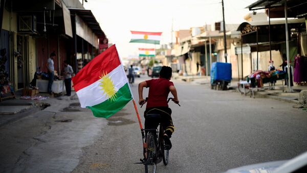 La bandera de Kurdistán - Sputnik Mundo