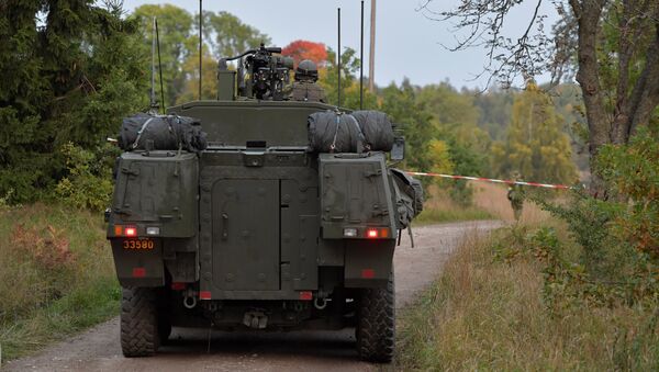 Un vehículo militar sueco (archivo) - Sputnik Mundo