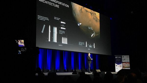 El jefe de la empresa SpaceX Elon Musk en el Congreso Astronáutico Internacional en Australia - Sputnik Mundo