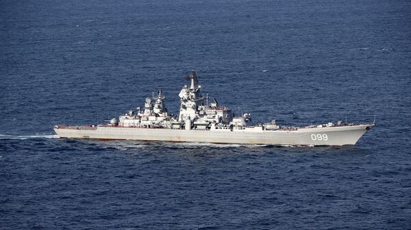Image of the Russian Warships Petr Velikiy. - Sputnik Mundo