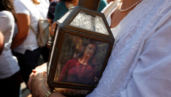 Protestas contra el asesinato de la periodista Daphne Caruana Galizia en Valetta, la capital de Malta - Sputnik Mundo