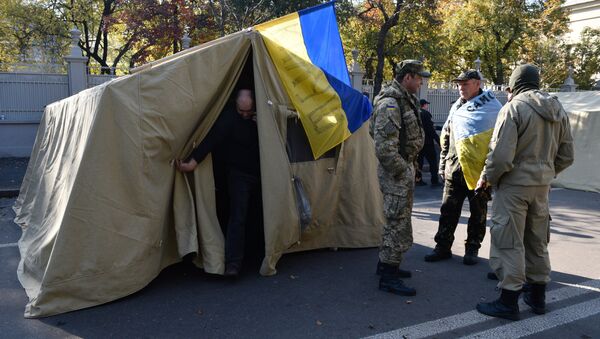 Las acampadas en el centro de Kiev - Sputnik Mundo