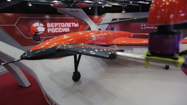 El dron convertiplano VRT30, diseñado por la empresa Helicópteros de Rusia - Sputnik Mundo