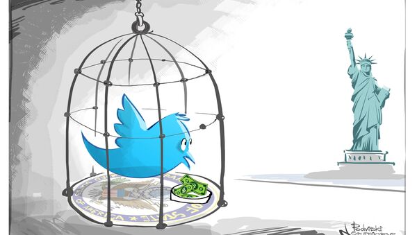Así es como la censura estadounidense enjaula a Twitter - Sputnik Mundo