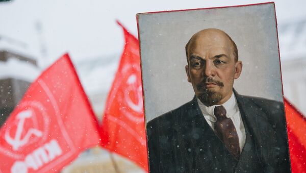 Retrato de Vladímir Lenin, líder de la Revolución rusa (archivo) - Sputnik Mundo