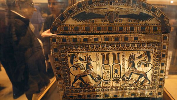 Una parte de la tumba de Tutankamón en el museo de El Cairo - Sputnik Mundo