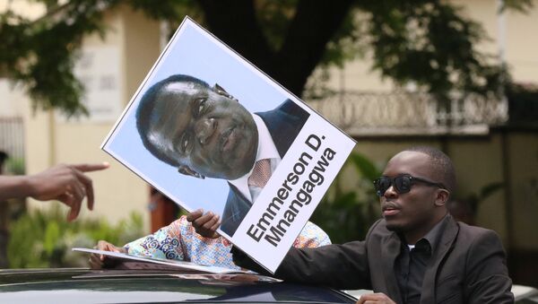Retrato de Emmerson Mnangagwa, exvicepresidente de Zimbabue - Sputnik Mundo