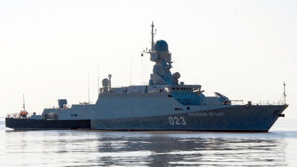 Maniobras militares en el mar Caspio, archivo - Sputnik Mundo