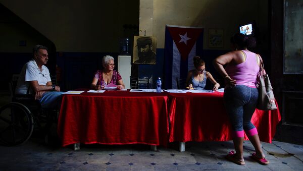 Un colegio electoral en La Habana - Sputnik Mundo