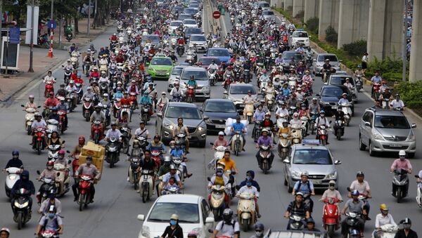 Motos en Hanói, Vietnam - Sputnik Mundo