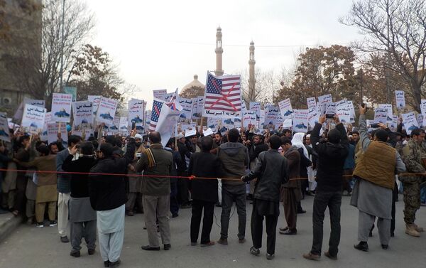 Manifestaciones de protesta en Kabul contra la decisión de Trump respecto a Jerusalén - Sputnik Mundo
