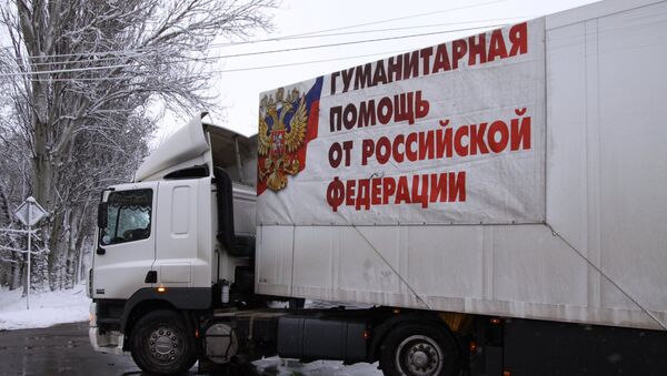 Convoy humanitario ruso en Donbás - Sputnik Mundo