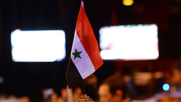 Bandera de Siria (imagen referencial) - Sputnik Mundo