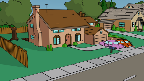La casa de Los Simpson (imagen referencial) - Sputnik Mundo
