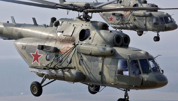 Dos helicópteros Mi-8 - Sputnik Mundo