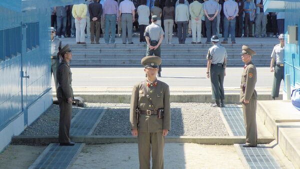 Área de Seguridad Compartida en la zona desmilitarizada de la frontera entre Corea del Norte y del Sur. - Sputnik Mundo