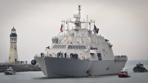 El USS Little Rock, buque de combate litoral de la Armada de EEUU - Sputnik Mundo