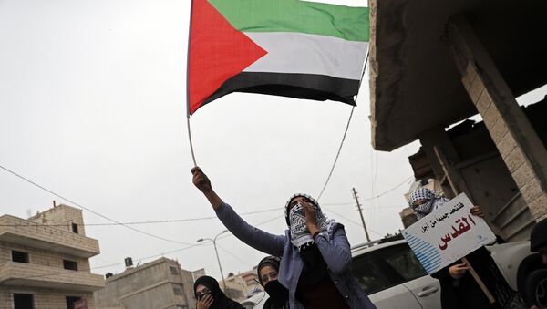 Protestas en Palestina (imagen referencial) - Sputnik Mundo