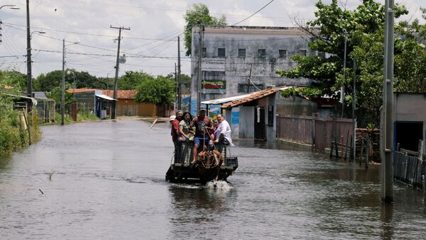 La inundaciones en Paraguay - Sputnik Mundo