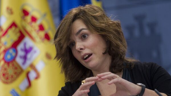 Government spokeswoman and deputy premier Soraya Saenz de Santamaria - Sputnik Mundo