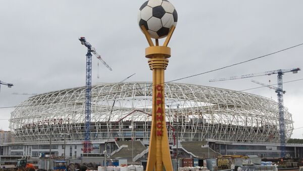 La construcción del estadio Mordovia Arena - Sputnik Mundo