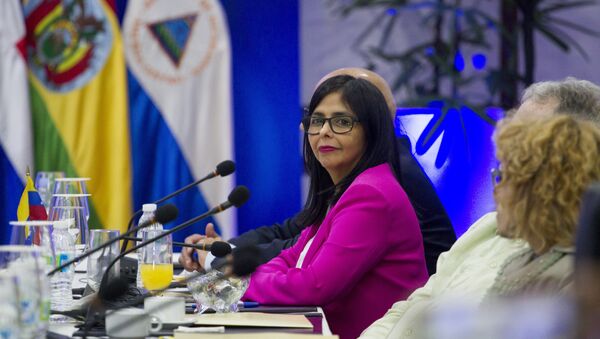 Delcy Rodríguez, presidenta de la oficialista Asamblea Nacional Constituyente de Venezuela - Sputnik Mundo