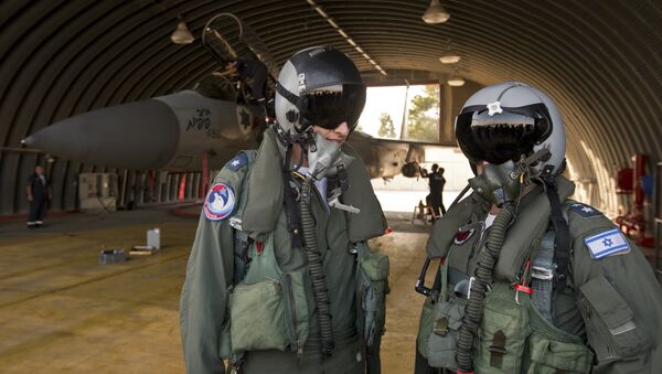 Pilotos militares israelíes, foto de archivo - Sputnik Mundo