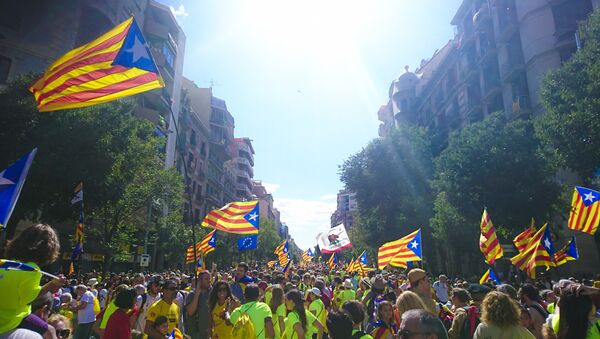 'Estelada', bandera independentista de Cataluña (imagen referencial) - Sputnik Mundo