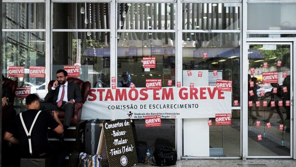 Protestas contra la reforma del sistema de pensiones en Brasil - Sputnik Mundo