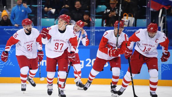 Jugadores de hockey rusos - Sputnik Mundo