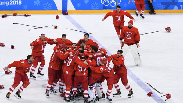 Jugadores de hockey rusos - Sputnik Mundo