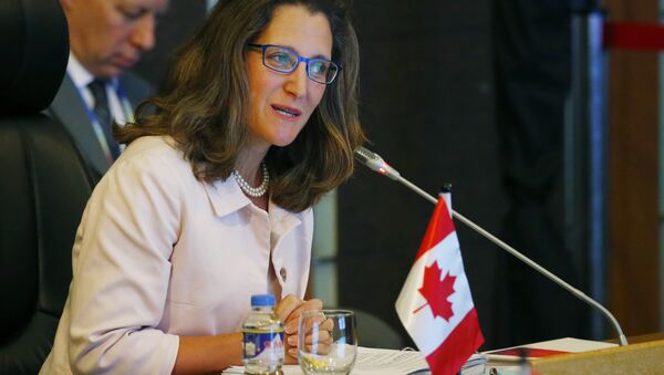 Chrystia Freeland, la ministra de Relaciones Exteriores de Canadá (archivo) - Sputnik Mundo