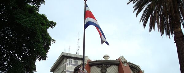 La bandera de Costa Rica en San José, la capital del país La bandera de Costa Rica en San José, la capital del país - Sputnik Mundo