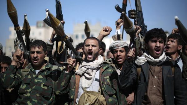 Rebeldes hutíes en Yemen (archivo) - Sputnik Mundo